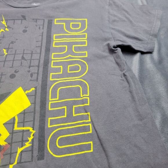 Pokemon Pikachu Graphic Tee Shirt S Gray - Picture 3 of 8